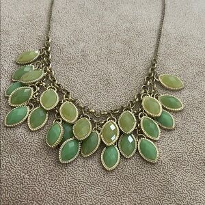 Elegant Green Statement Necklace